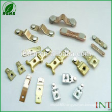 Rhos UL approved high quality Electronic Accessories silver nickel point bimetal rivets